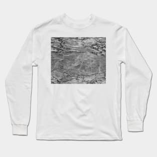 Slate grey marble Long Sleeve T-Shirt